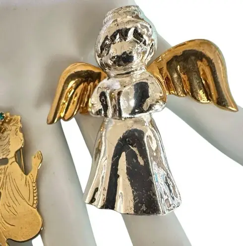 Angel Brooch Bundle ā Set of 2 Vintage Pins