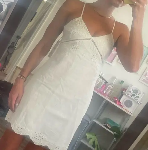 ZARA NWT  EMBROIDERED MINI DRESS