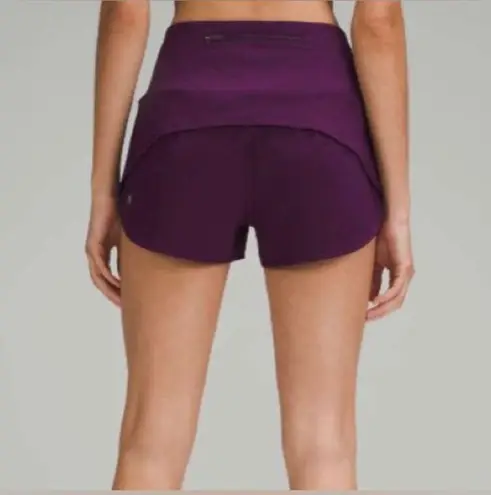 Lululemon NWOT  Speed Up High-Rise Lined Short 2.5" Size 8 Dramatic Magenta Plum