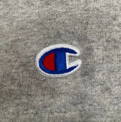 Champion Grey Embroidered Classic Logo Tee