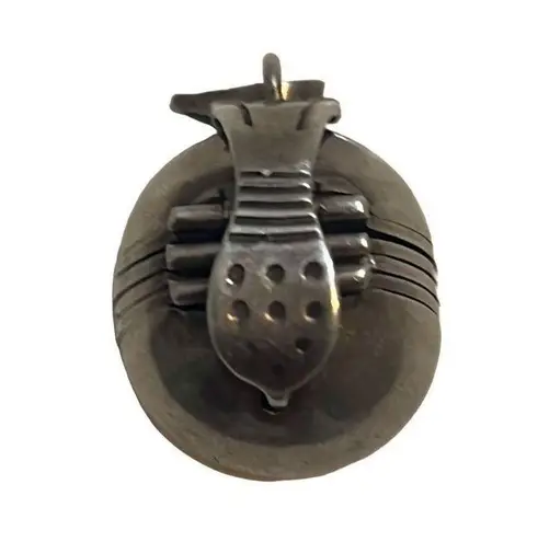 925 Mexico Sterling Silver Photo Ball Pendent 6 Photos Vintage Locket