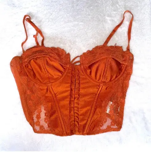 Edikted - Orange Lace Corset