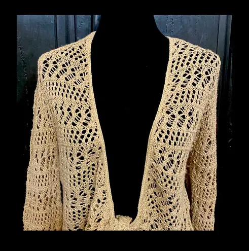 Liz Lange size XL golden brown sweater cardigan