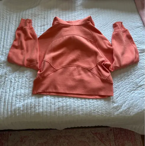 Lululemon  Oversized Half-Zip Scuba- Light Orange