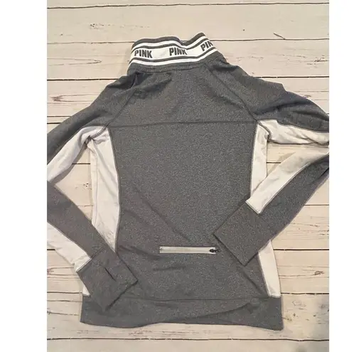 PINK Victoria Secret Size Small Long Sleeve Athletic 1/4 Zipper Pullover Y2K