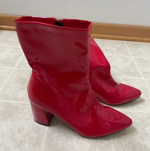Nasty Gal Red Bootie