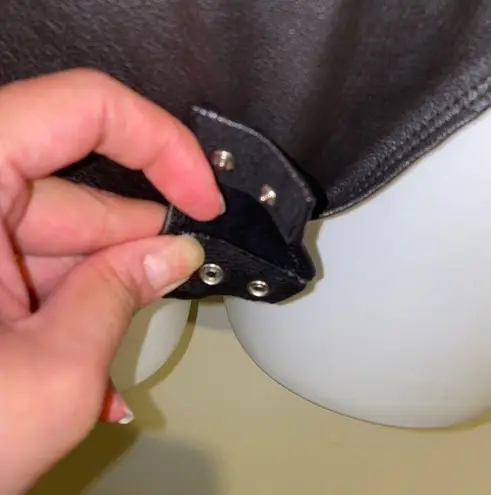 Naked Wardrobe Faux Leather Black Thong Bodysuit NEW size Small