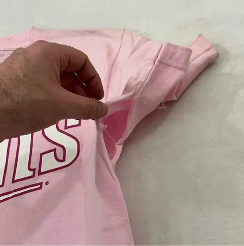 Minnesota Twins Joe Mauer #7 MLB Baseball Pink Jersey Tee Shirt Adult Size S