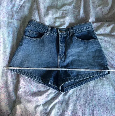 Moto Mini Jean Denim Shorts Blue