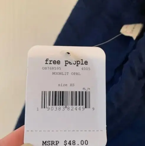 Free People Movement Sunny Skinny Cuffed Blue Sweatpants