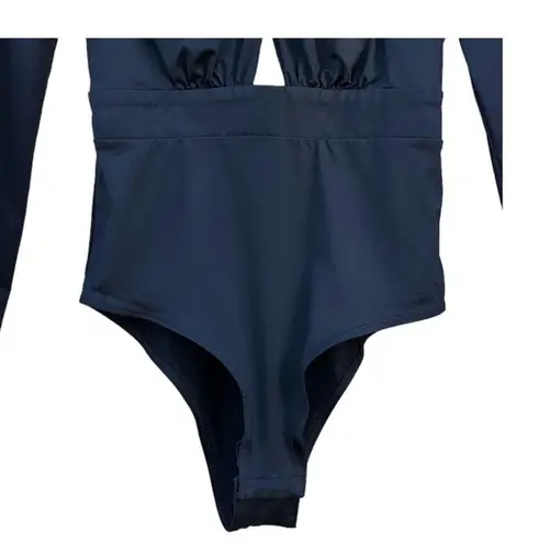 Bardot Black Twisted Cut Out Long Sleeve Bodysuit XXS 2