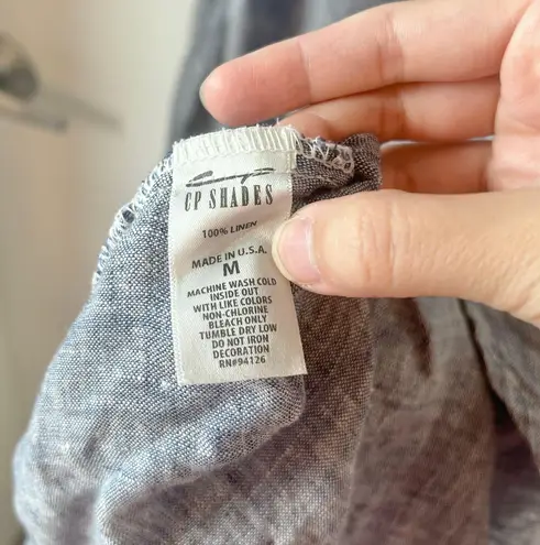 CP Shades Bree Dress in Chambray 100% Linen Size M LIKE NEW