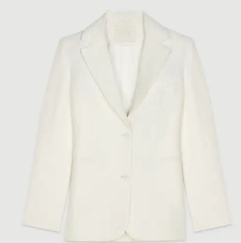 Maje Suit Jacket In Linen Blend NWT Size 38