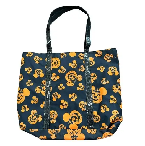 Disney  Parks Halloween Pumpkin Mickey Minnie Mouse Tote Bag Disneyland