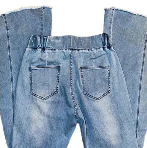 Buckle Three Birds Nest Vintage Wide Leg Palazzo Bell Bottom Flare Jeans S - Image 6