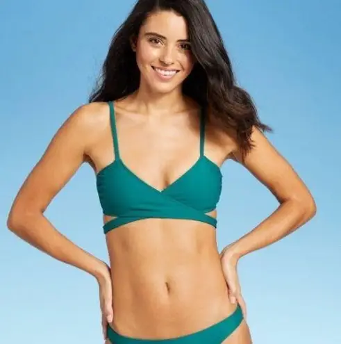 Target Teal Wraparound Bikini Set