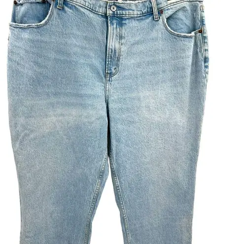 Abercrombie & Fitch Abercrombie Curve Love Ultra High Rise 90s Straight Jean Blue Size 35 20 Short