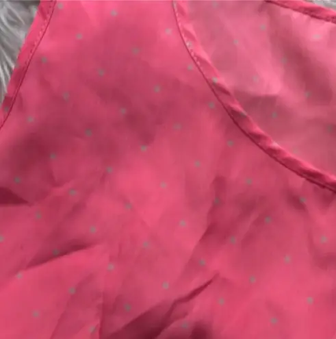 American Apparel Pink Polka Dot Crop Top Tank