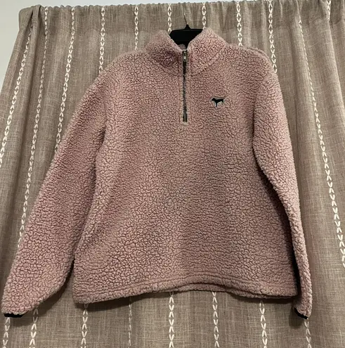 PINK - Victoria's Secret PINK Victoria’s Secret Sherpa Pullover