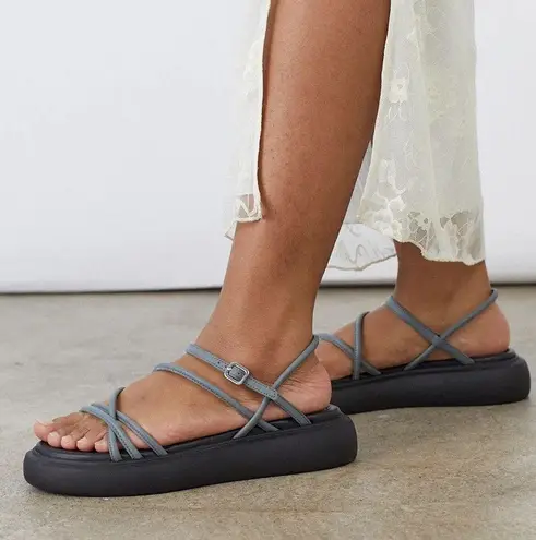Vagabond Blenda Strappy Sandals Ash Blue