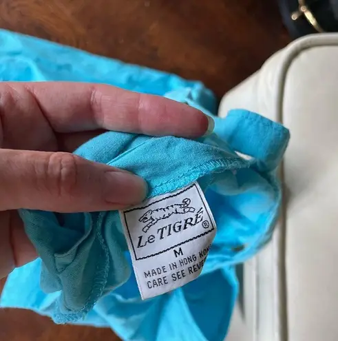 70s Vintage le tigre painters bib overalls artist blue overalls