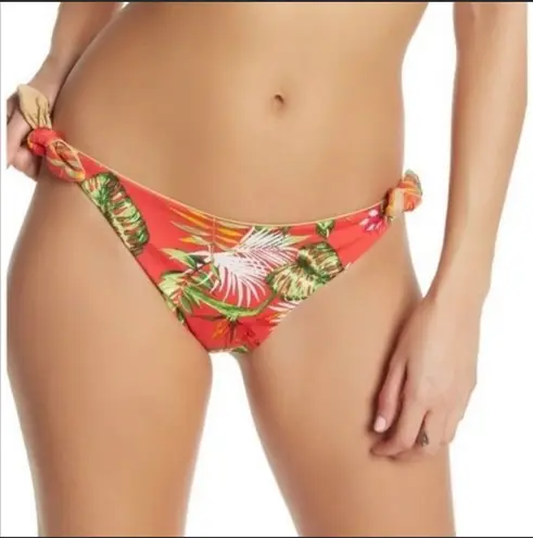 Dolce Vita NWT Tropical Print Reversible Bikini in Cherry Size Medium