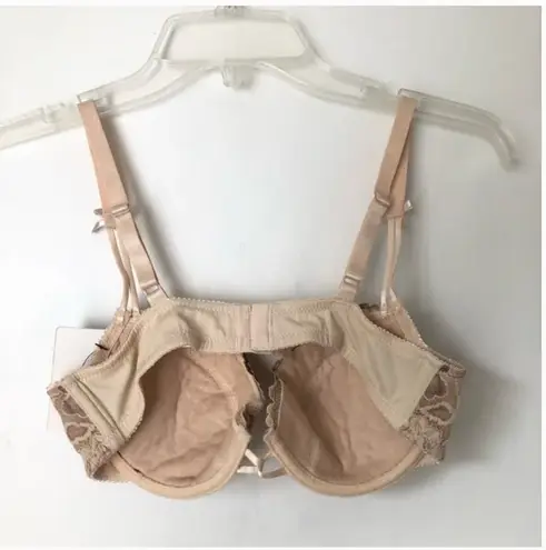 Parisa by Amir Vintage Y2K Nude Beige Floral Lace Bra 34B NWT