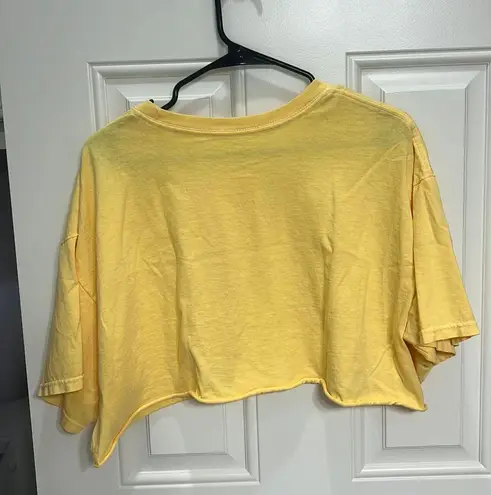 Brandy Melville John Galt Yellow Honey Crop Top