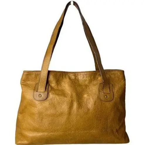 DARK'S Designs in Leather Tote American Bison Leather Made in USA Brown