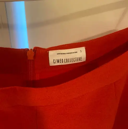 C/MEO COLLECTIVE Red High Waisted Flare Pants