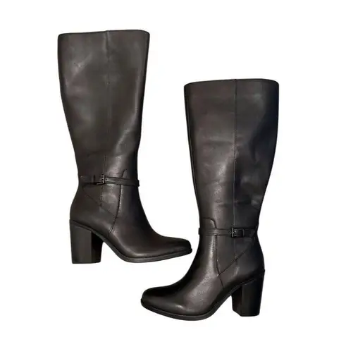 Naturalizer Women's Black Knee High Boots Wide Calf Size 5.5