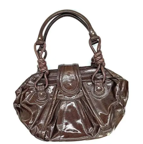 Loeffler Randall Pebbled Patent Doctor Satchel Bag