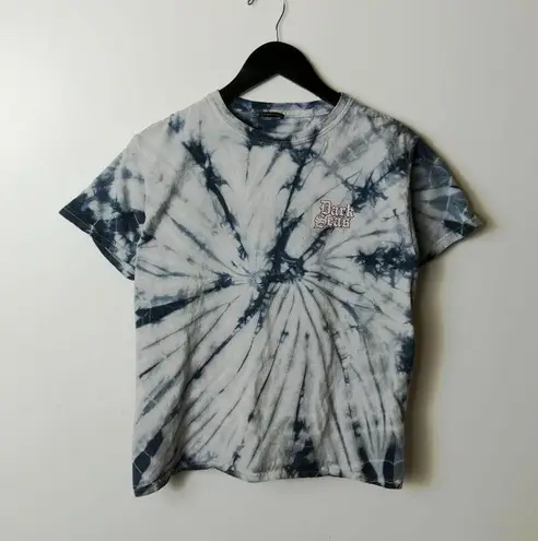 Dark Seas T Shirt Skull Swirl Wave Tie Dye Double Sided Graphic Tee Extra Small Size XS