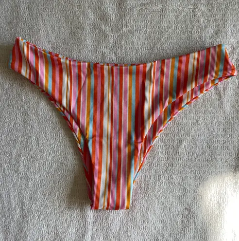 Romwe Striped Bikini Bottoms