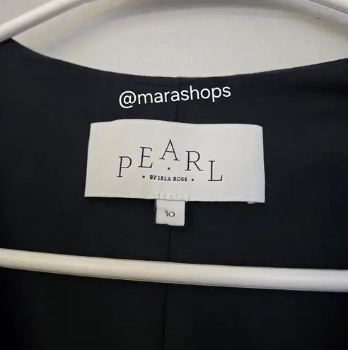 Pearl by Lela Rose Navy Ponte Double Breasted Dress Blue Size 10