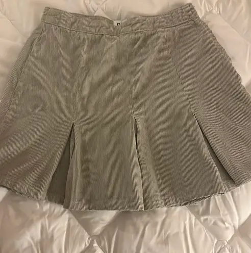 Urban Outfitters Bdg Pleated Corduroy Mini Skirt