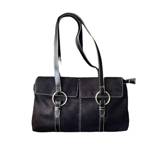 Estée Lauder faux suede handbag