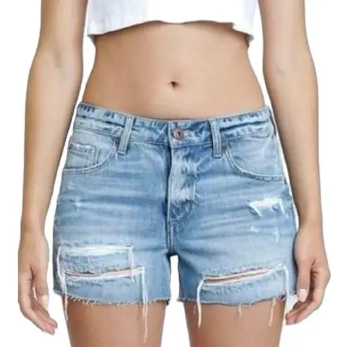 Pistola Asher Girlfriend Jean Shorts in Supreme Hit Distressed Frayed Size 28