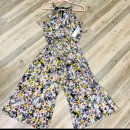 London Times NWT Blossom Print Jumpsuit sz 4