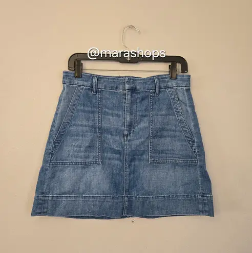 Frank & Eileen Jameson Utility Denim Mini Skirt Blue Size 4