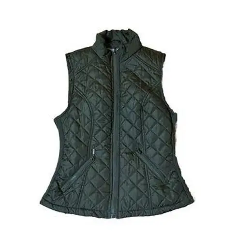 Laura Scott Women's Puffer Vest Jacket with Pockets by Size S Army Green