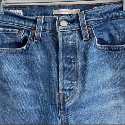 Levi's wedgie straight ankle Jeans