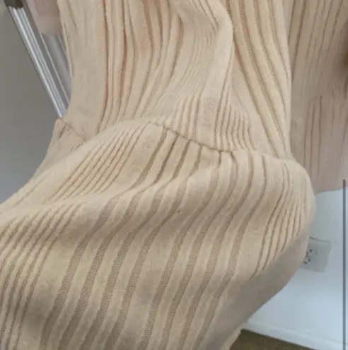 Cream Sweater Dress Tan Size XS
