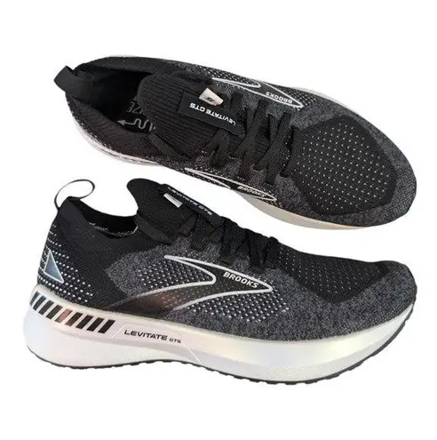 Brooks Levitate StealthFit GTS 5 Black Running Training Sneaker Womens 7.5 NEW