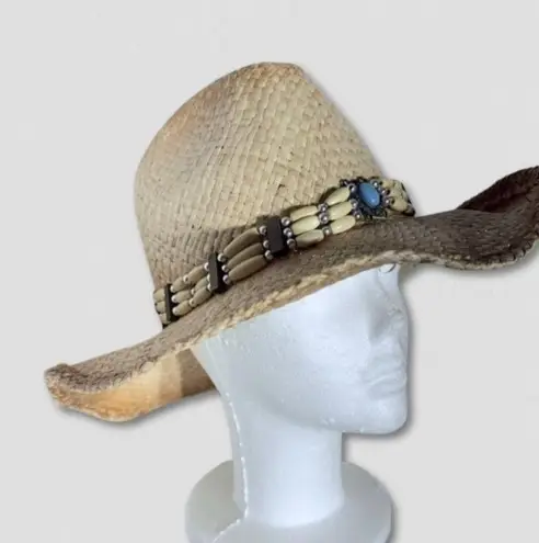 Handwoven Straw Cowboy Hat Western