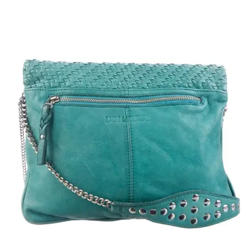 Zadig & Voltaire Woven Leather Shoulder Bag