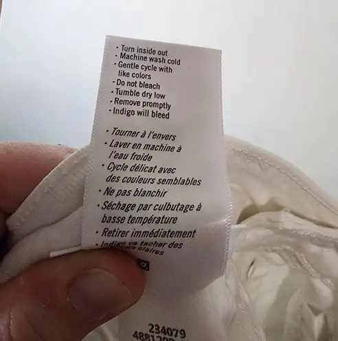 Paige  Hoxton White Denim Button Fly Ultra Skinny Women 26 High Rise Stretch Jean