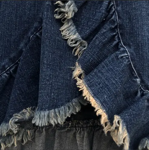 Katy Jade NEW Ruffled Denim Skirt