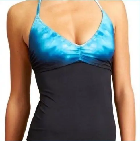 Athleta Bali Ombré Smocked Tankini Swim Top