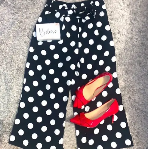 Cato Polka Dot Dress Pants Black Size XS 10 73 Off Retail From Natalie